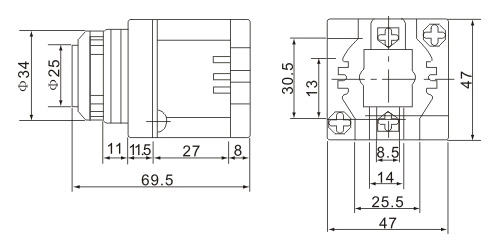 Dimensioned