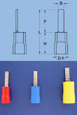 Insulated tablets terminals