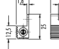 Small semiconductor Heater RC 016 Series Dawing