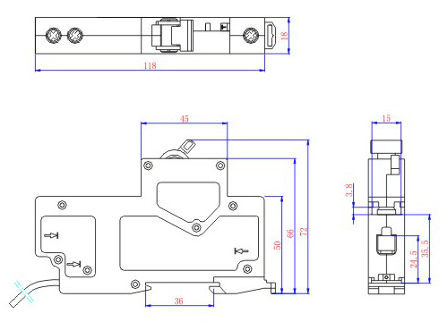 Overall and Mounting Dimensioned Chart